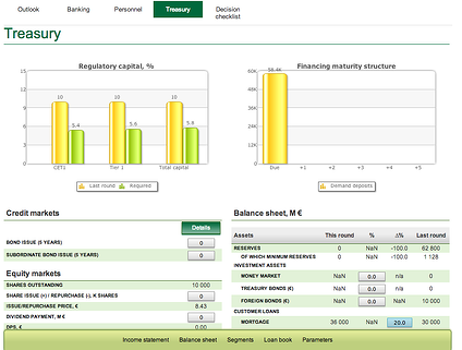 Cesim Business Simulations Bank and Finance Management Simulation