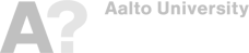 Aalto University logo horizontal light gray