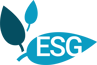 ESG leaf blue