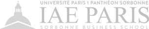 IAE Paris logo horizontal light gray