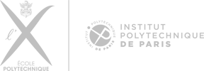 Institute Polytechnique de Paris logo horizontal light gray