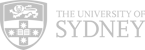 University of Sidney horizontal logo light gray