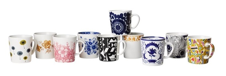 Arabia Finland 100 mugs