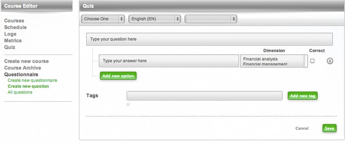 Cesim Business Simulations Questionnaire Create a New Question